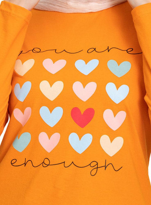 Orange Peel Printed Long - Sleeve Design 51 - Khotwh